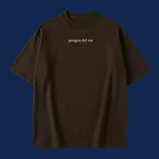 PANGEA DEL SUR BROWN OVERSIZE T SHIRT